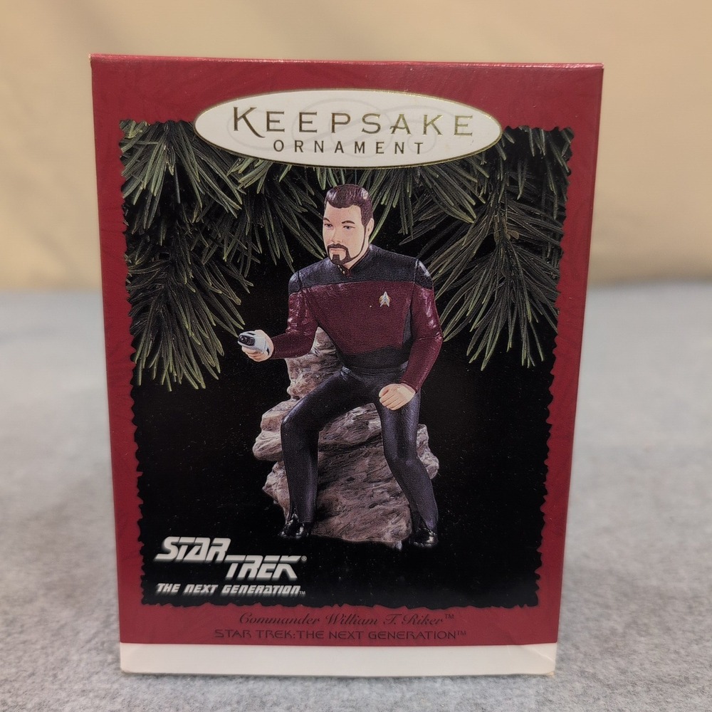 Hallmark Keepsake Star Trek The Next Generation William T Riker Ornament 1996 - Picture 1 of 3